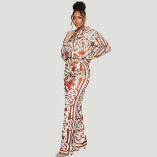 Fall In The City Satin Set