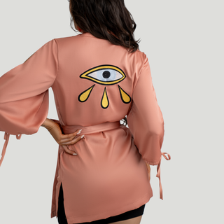 Los Ojos Kimono/ Robe