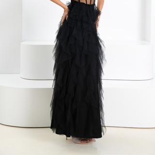 Noir Allure Corset Dress