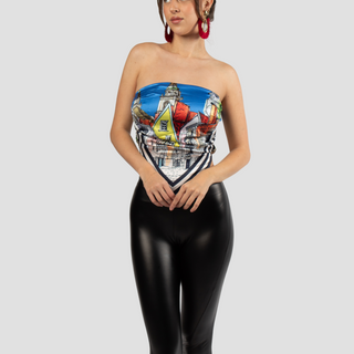 Portofino Breeze Scarf Top