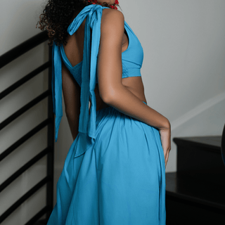 Bimini Blue Skirt Set - La Luz Boutique