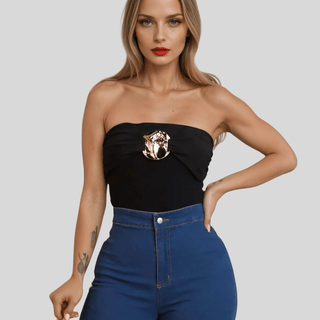 Bold Gold Bodysuit - La Luz Boutique