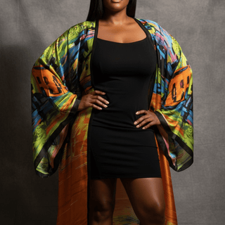 Cafe Evening Kimono - La Luz Boutique