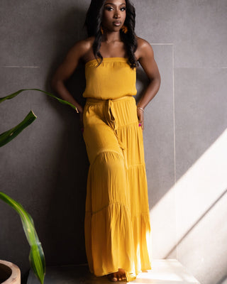 Carmen Maxi Tiered dress - La Luz Boutique