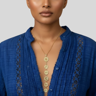Chakra Brass Necklace