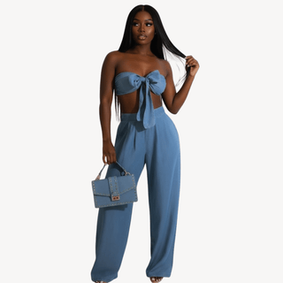 Cloud 9 Denim Set - La Luz Boutique