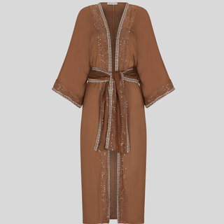 Cocoa Mirage Kimono - La Luz Boutique