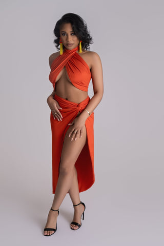 Coral Cove Wrap Around Set - La Luz Boutique