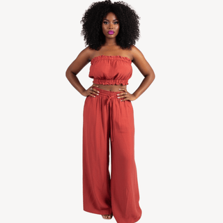 Crimson Breeze 2 Piece Set - La Luz Boutique