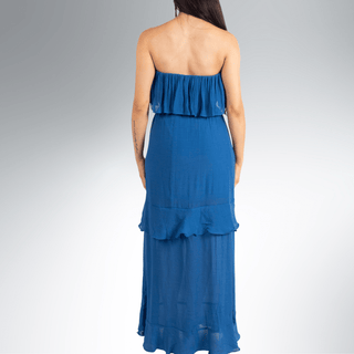 Cyanara Strapless Maxi Dress - La Luz Boutique