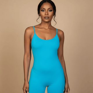 Dakota Bodycon Jumpsuit - Ocean Blue - La Luz Boutique