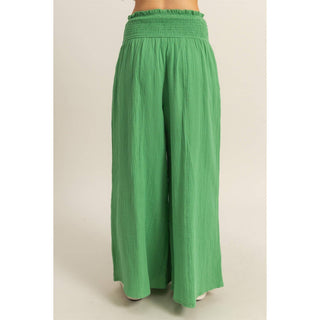 Daydreamer Green Wide Leg Pants - La Luz Boutique