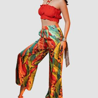 Escapade Wide Leg Pull On Pants - La Luz Boutique