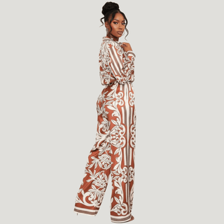 Fall In The City Satin Set - La Luz Boutique