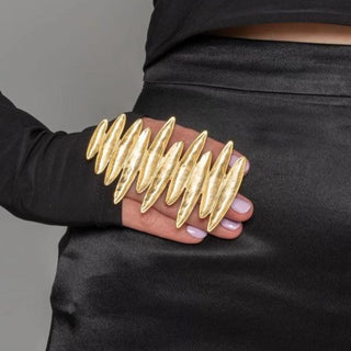 Golden Zig Zag Ring - La Luz Boutique