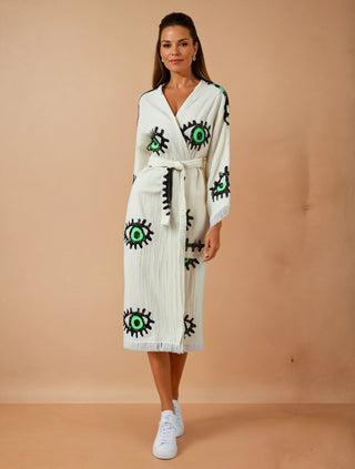 Green Eye Kimono - La Luz Boutique