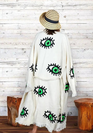 Green Eye Kimono - La Luz Boutique