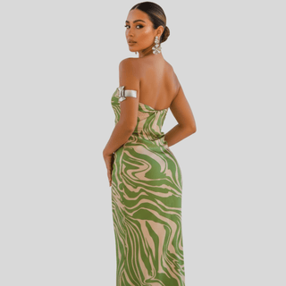 Green Rhapsody Maxi Dress - La Luz Boutique