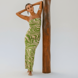 Green Rhapsody Maxi Dress - La Luz Boutique