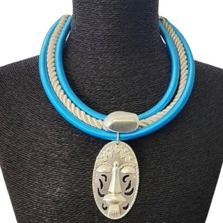 Hina Braided Silk Statement Necklace - La Luz Boutique