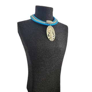 Hina Braided Silk Statement Necklace - La Luz Boutique