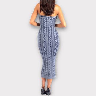 Milla Strapless Luxe Sweater Maxi Dress - La Luz Boutique