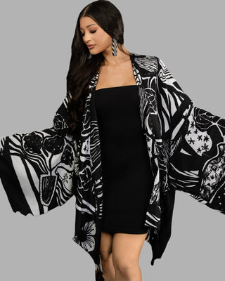 Mondrian Maze Kimono - La Luz Boutique
