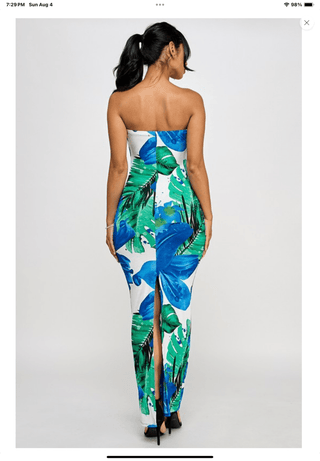 Paradise Escape Maxi Dress - Blue - La Luz Boutique