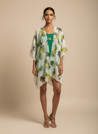 Pineapple Kimono - La Luz Boutique