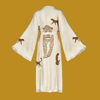 Sahara Leopard Kimono - La Luz Boutique