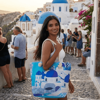 Santorini Tote - La Luz Boutique