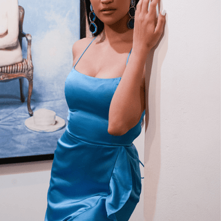 Sky's The Limit Ruffled Maxi Dress - La Luz Boutique