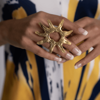 Sunburst Halo Statement Ring - La Luz Boutique