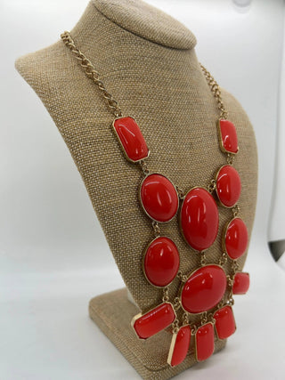 Tulum Red Necklace - La Luz Boutique