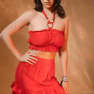 Valencia Shirred Tube Top W/ Matching Skirt Set - La Luz Boutique