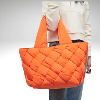 Amel Tote- Tangerine - La Luz Boutique