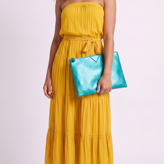 Azure Glow Statement Clutch