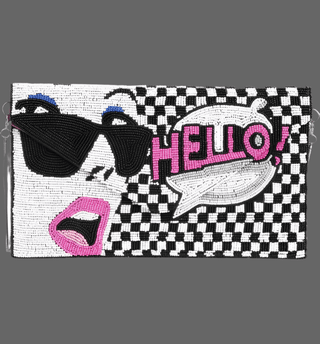 Beaded Pop Art Bag - La Luz Boutique