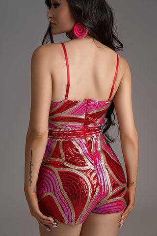 Belle Sequin Romper - La Luz Boutique