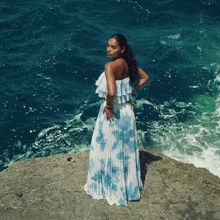Blue Lagoon 2 Piece Skirt Set - La Luz Boutique