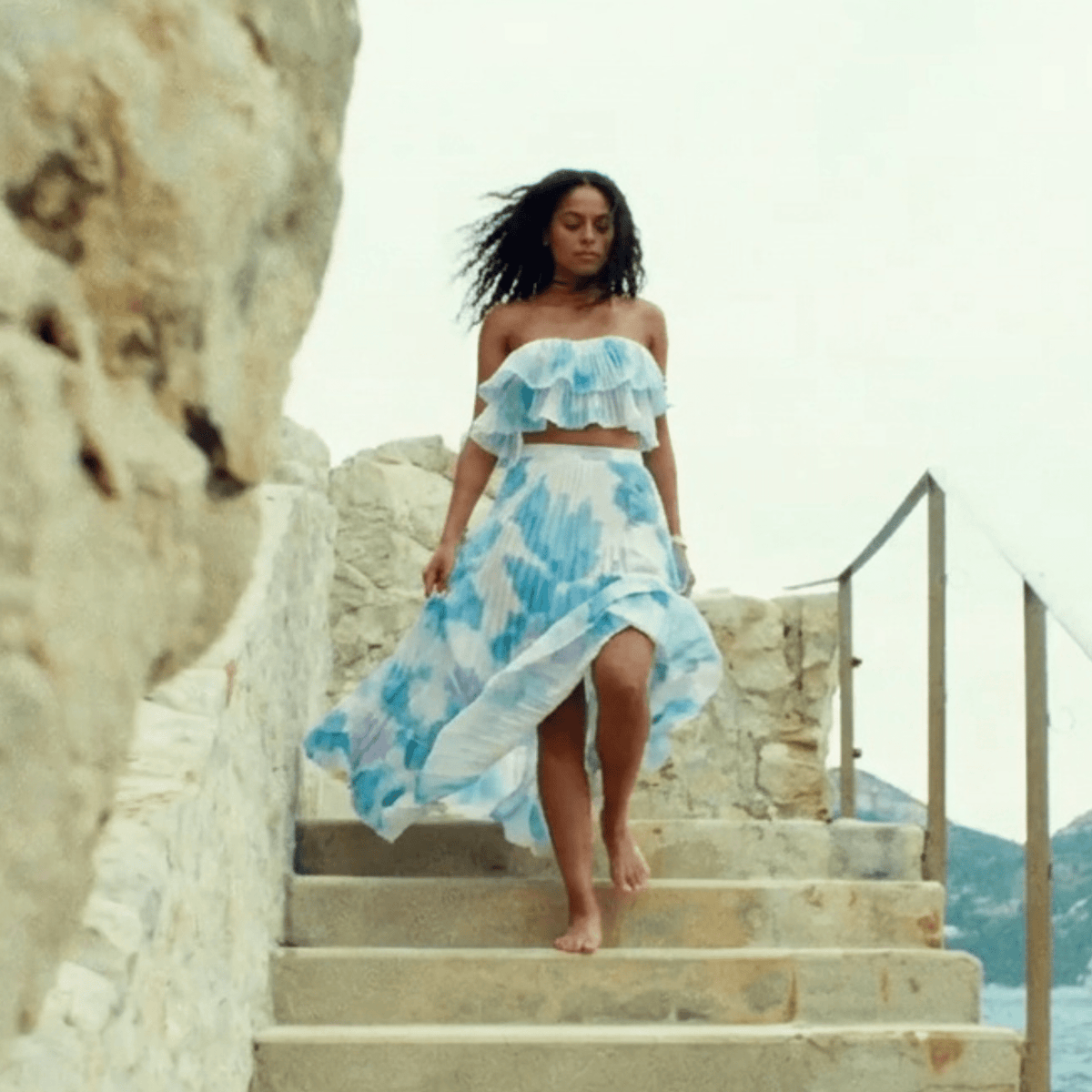 Blue Lagoon 2 Piece Skirt Set - La Luz Boutique
