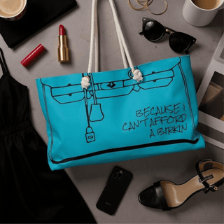 Can't afford a Birkin Weekend Tote - Teal - La Luz Boutique