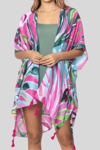 'Carla' Kimono - Pink - La Luz Boutique