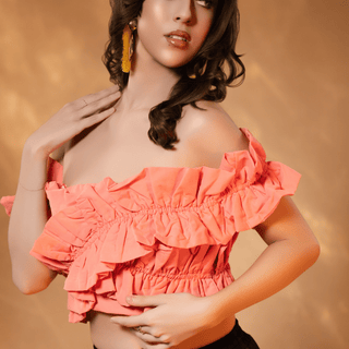 Castarra Ruffle Top - La Luz Boutique