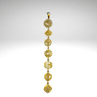 Chakra Brass Necklace - La Luz Boutique