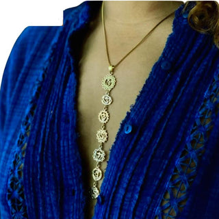 Chakra Brass Necklace - La Luz Boutique