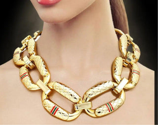 Chelsea' Chunky Link Chain Necklace - La Luz Boutique