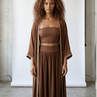 Cocoa Mirage Kimono - La Luz Boutique