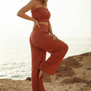 Crimson Breeze 2 Piece Set - La Luz Boutique