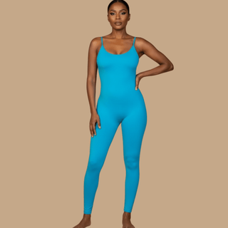 Dakota Bodycon Jumpsuit - Ocean Blue - La Luz Boutique